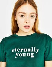 Load image into Gallery viewer, Ecologically grown cotton T-shirt with slogan