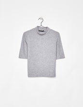 Load image into Gallery viewer, Ecologically grown cotton T-shirt with high neck