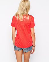 Load image into Gallery viewer, Abercrombie &amp; Fitch Logo Wide Neck T-shirt