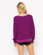Load image into Gallery viewer, Wildfox Let&#39;s Boogie Long Sleeve Jersey Sweater